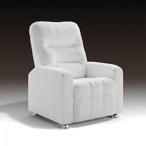 Poltrona Do Papai Reclinável Maldivas Corino - Star Confort Branco