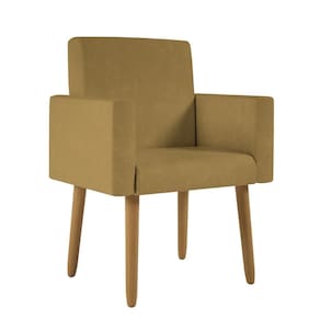 Poltrona Decorativa Pé Palito Sala Quarto Jl Decor Capuccino