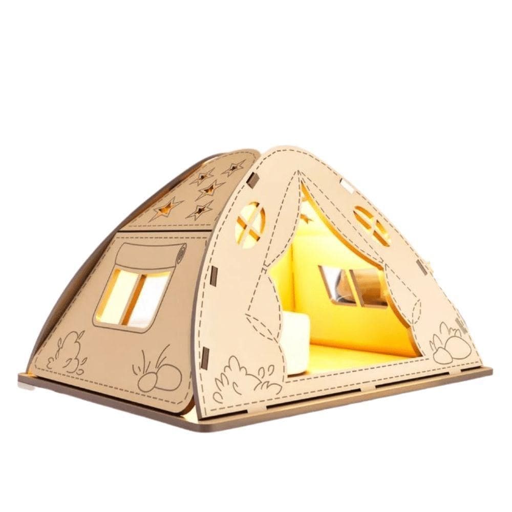 Castiçal Camping Com Vela Eletrônica