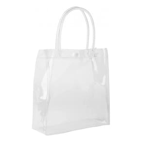 Sacos de presente, plástico PVC reutilizável, 30 unidades, transparentes