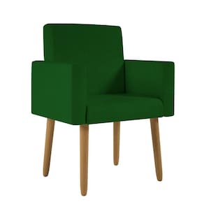 Poltrona Decorativa Pé Palito Sala Quarto - Jl Decor Verde