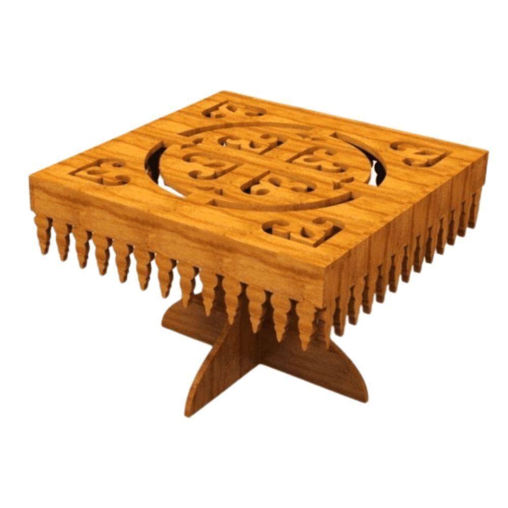Bandeja Decorada Com Suporte Em Mdf