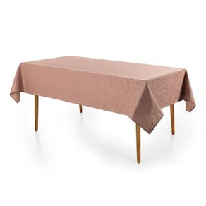 Toalha De Mesa Retangular 6 Lugares Delicata Rosa Vintage