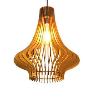 Luminária Teto Tipo Pendente Aquila Mdf - Completa Mdf Cru