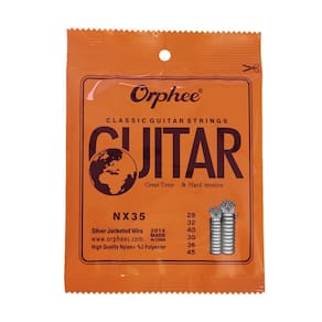 Conjunto completo de cordas de guitarra clássica fangzi NX35 Nylon 6 peças