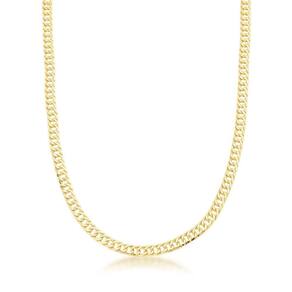 Colar Choker Grumet 3,9mm Banhada A Ouro 18k