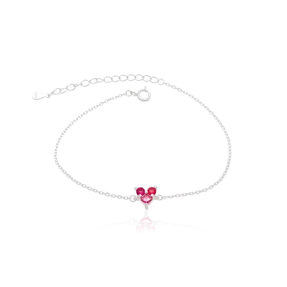 Pulseira Minimalista Três Pontos De Luz Prata 925