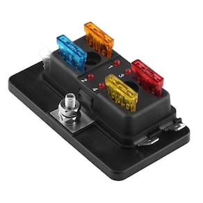 Marine Blade Box KIMISS de 4 vias com luz de advertência LED para barco