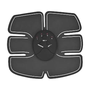 Cinta Tonificadora Muscular Abdômen Estimulador Muscular Abdominal Elétrico Ems 6 Packs preto