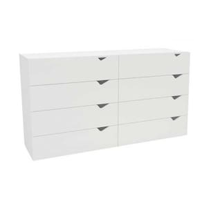 Cômoda Casal Porto c/ 8 Gavetas Branco - Politorno