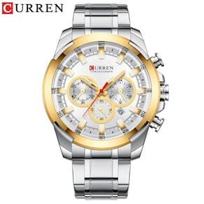 Relógio Masculino Curren 8361 Technos Preto E Marrom
