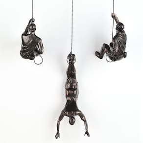 Escultura decorativa XYQXYQ Climber Rust Wall Art Resin
