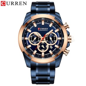 Relógio Masculino Curren 8361 Technos Preto E Marrom