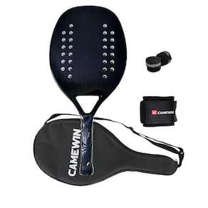 Raquete de tênis de padel CAMEWIN em fibra de carbono 18k 360g + 10g