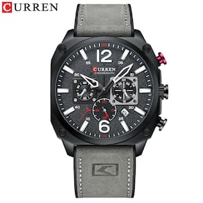Relógio Masculino Curren 8398 Technos Preto E Marrom