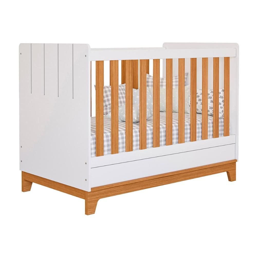 Berço Mini Cama Biscoito com Regulagem de Altura e Colchão