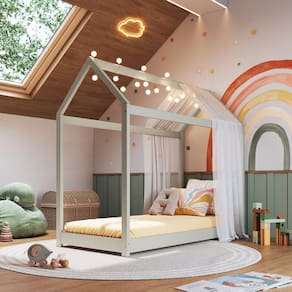 Cama Infantil 100% Madeira Maciça Maria Verde Frost