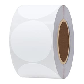 Adesivos térmicos, etiquetas de envio HYBSK, 5,1 cm, círculo, 750 unidades