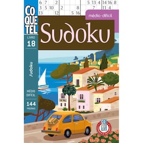 Livro Coquetel Sudoku 18: Níveis médio e difícil