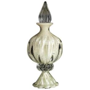 Garrafa Com Base Em Cristal Murano Pérola São Marcos