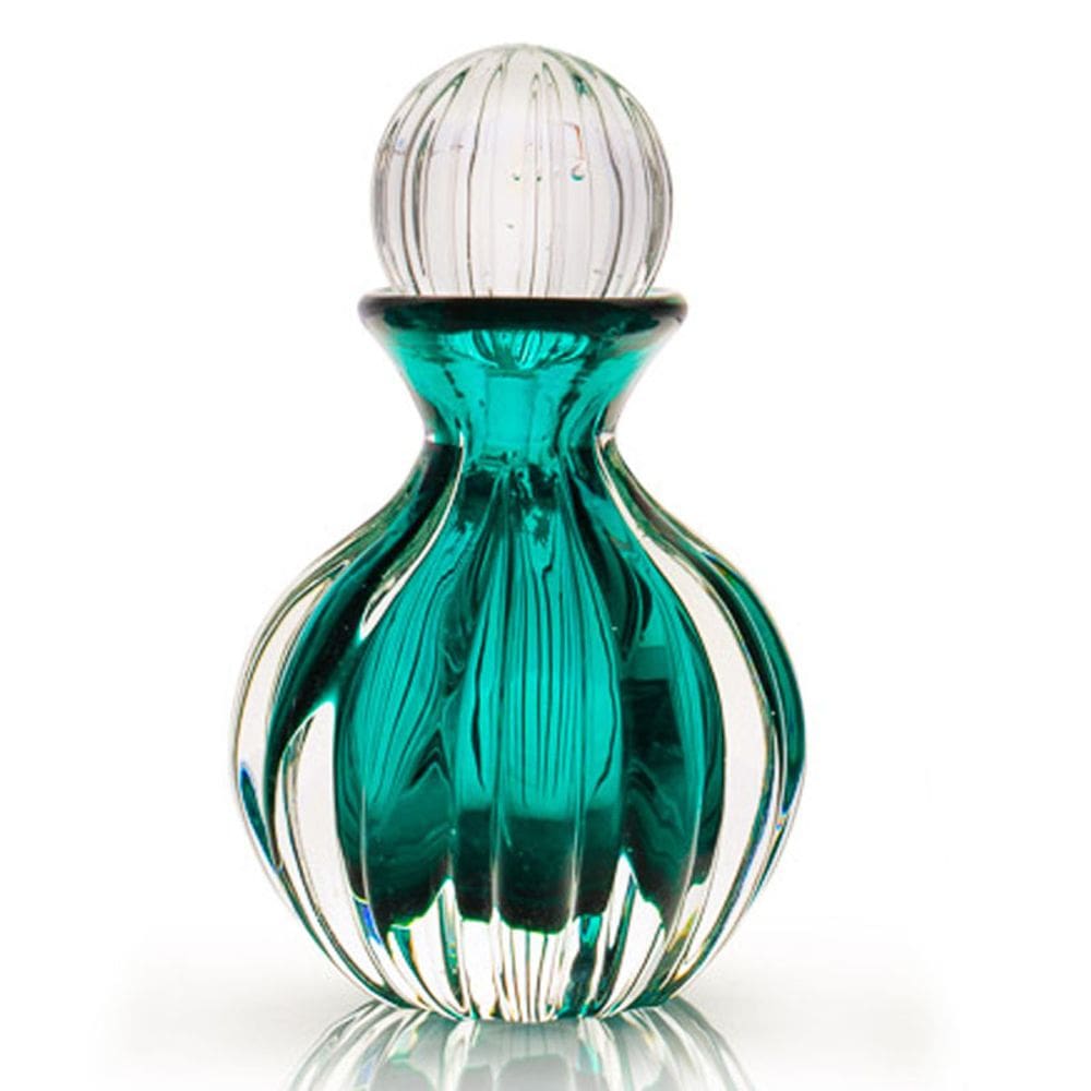 Garrafa Em Cristal Murano Esmeralda São Marcos