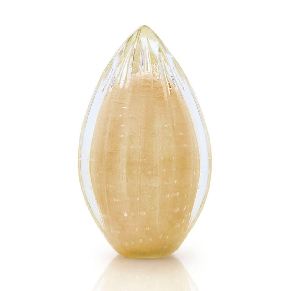 Vaso Pinha Em Cristal Murano Pérola São Marcos