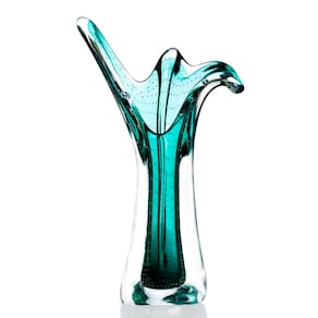 Vaso Em Cristal Murano Esmeralda São Marcos