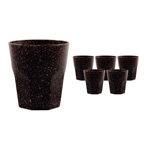 Kit 6 Copos Mini Roma Fibra Coco Green 300Ml