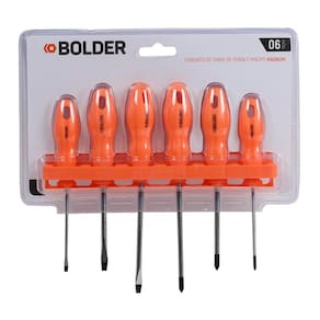 Jogo Chave Fenda e Philips Magnum com 6 Peças Bolder