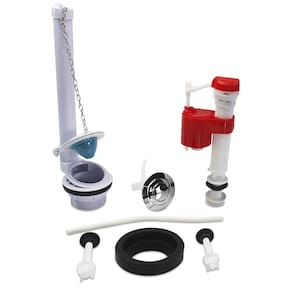 Kit Reparo Completo Caixa Acoplada Acionamento Superior Banheiro Privada Vaso Sanitario Drenagem Botao Descarga