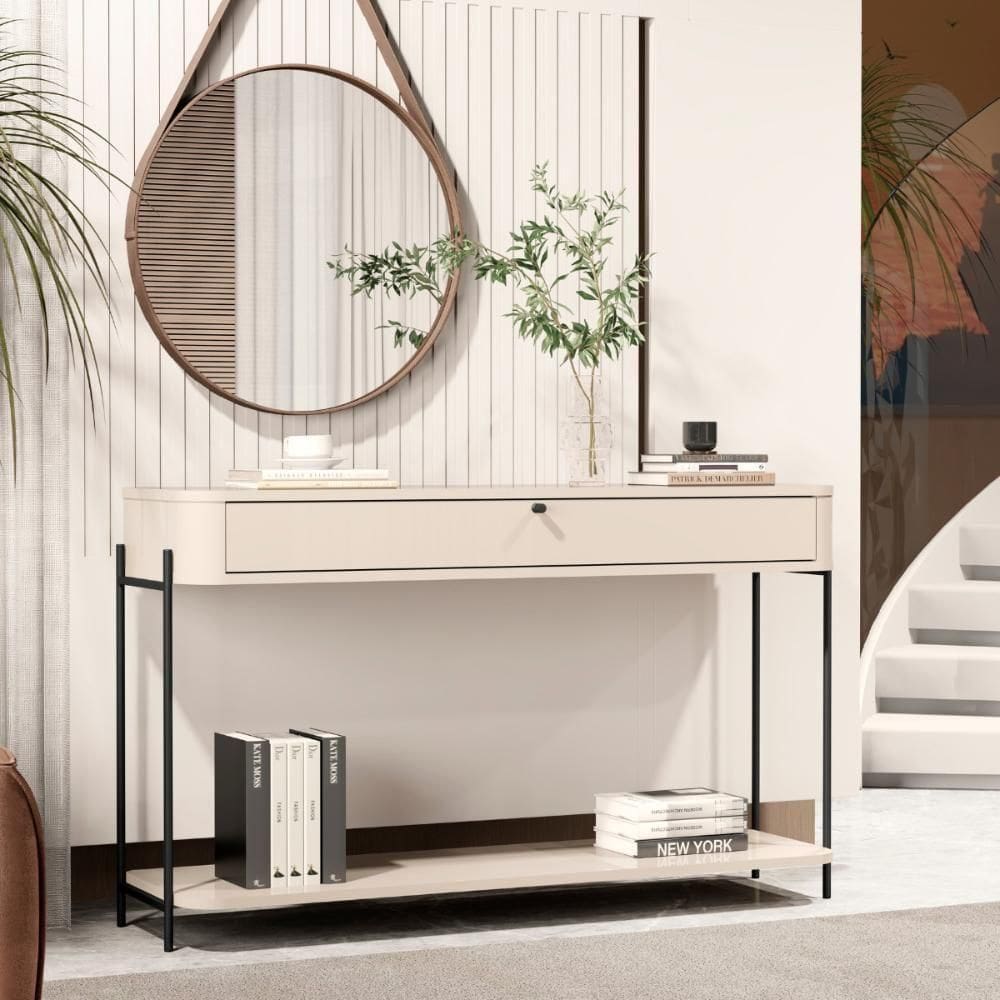 Aparador Nova Orleans Off White Preto