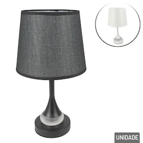 Abajur Bivolt Cúpula Base de Metal 36,5cm Color - Tudo em Caixa