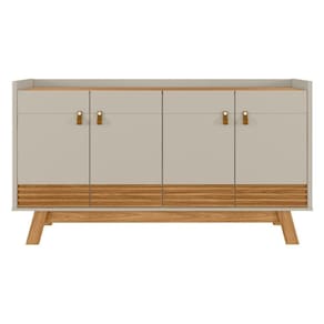 Buffet Aparador Retrô Ripado Columbus Nature Off-white