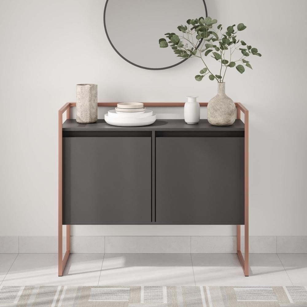 Buffet Industrial 2 Portas Sp Preto Cobre