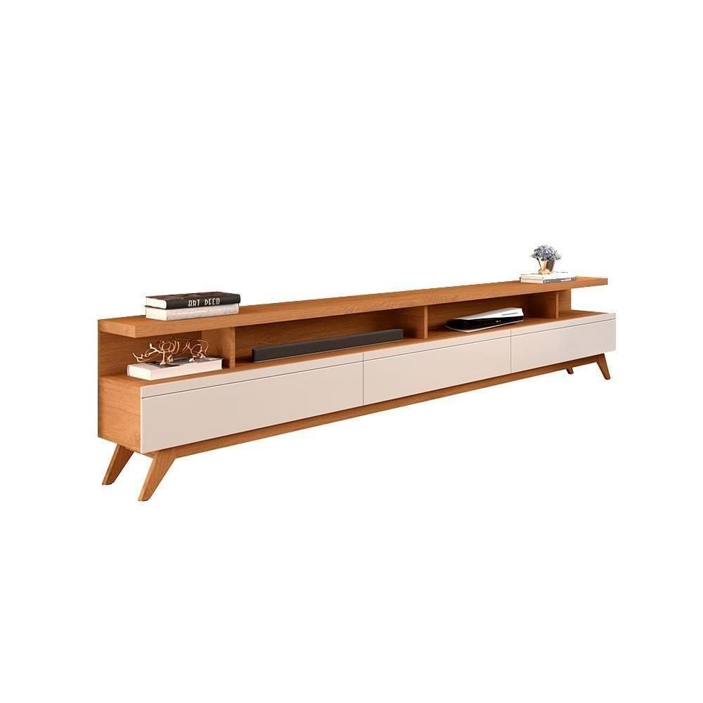 Rack Tours 3 Gavetas Nature Off White