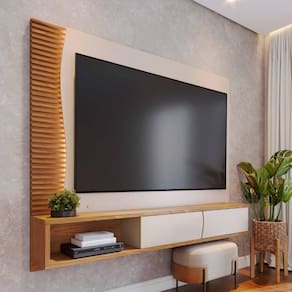 Home Suspenso Sauipe Para 65 Polegadas Off White Freijo