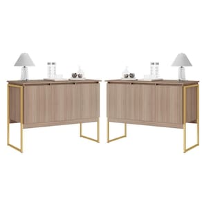 Conjunto De Buffets Industriais Milão Montana Dourado