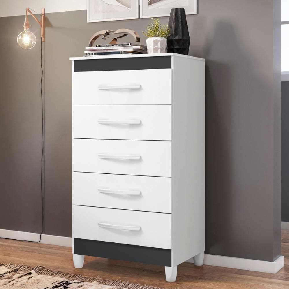 Comoda Milady 5 Gavetas Titanium