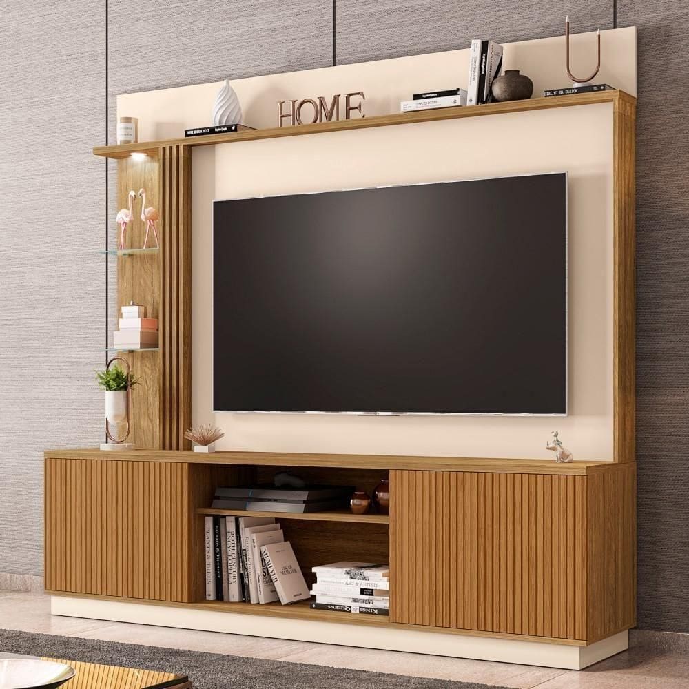 Home Para Com Led Cassiane Cinamomo Off White Pintura 3d Ripada