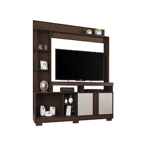 Estante Home para TV até 49 Polegadas Sedução JCM Móveis Café Soft/Off