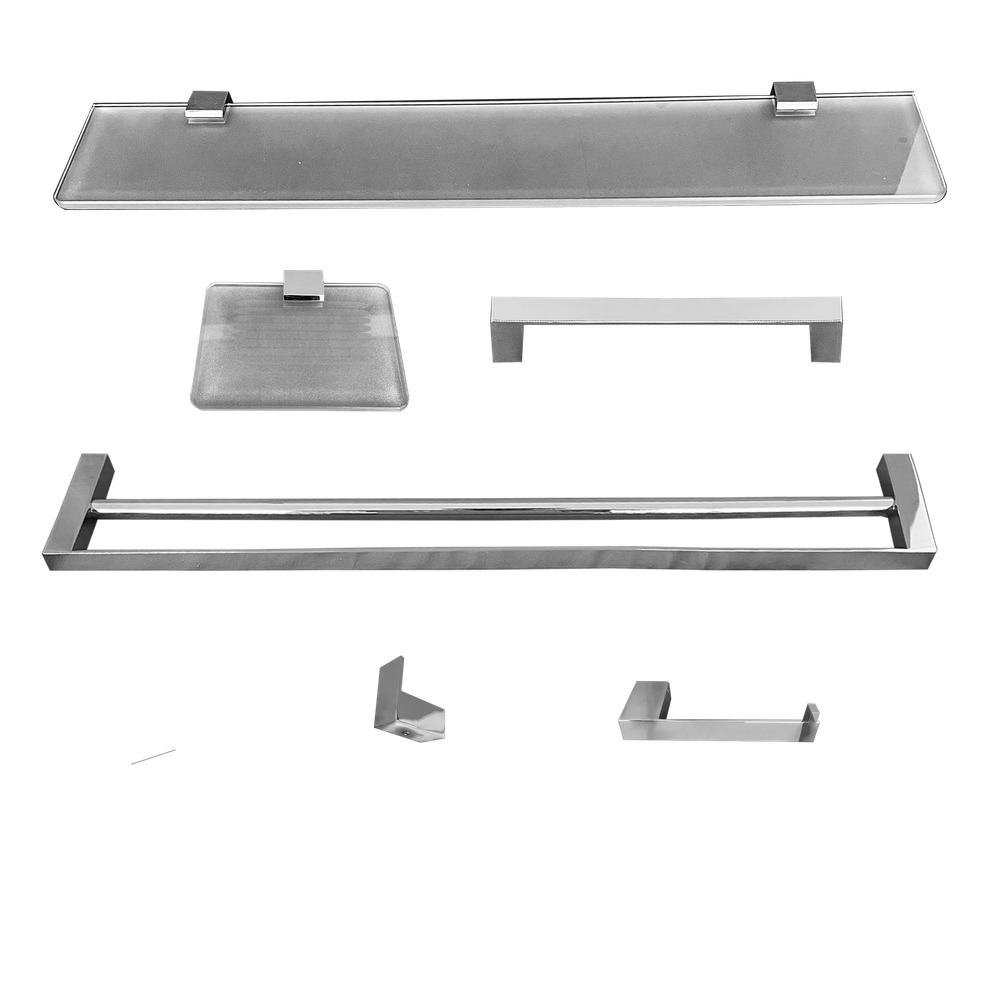 Kit De Acessórios Para Banheiro Slim Trendmetais