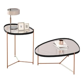 Conjunto De Mesas Cartagena Preto Bronze