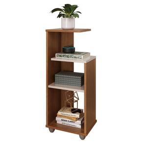 Mesa De Apoio 2 Prateleiras Joçaba Cinamomo Off White