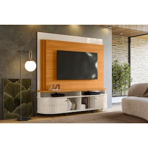 Home Theater Daytona Cinamomo/Off White - Madetec Móveis