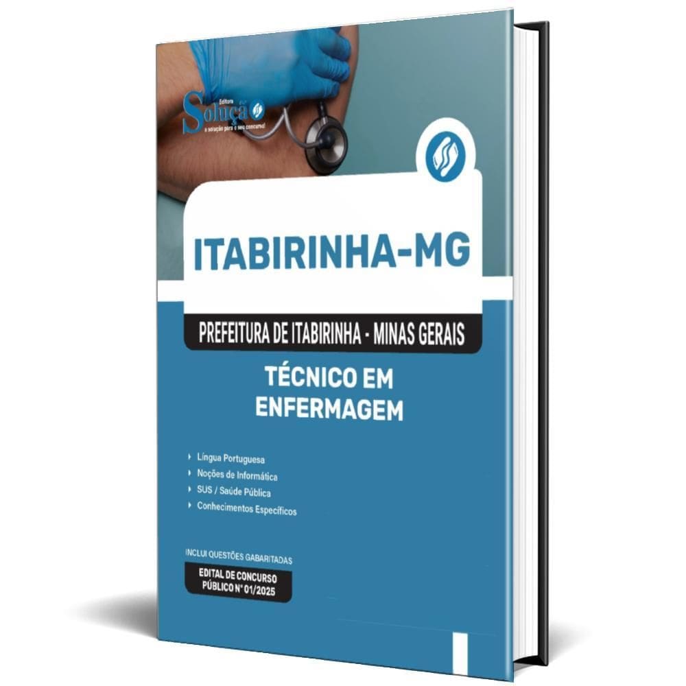 Apostila Prefeitura Itabirinha Mg 2025 Técnico Em Enfermagem