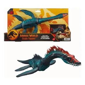 Jurassic World Chaos Theory Gigantes Rastreadores – Styxosaurus Articulado 36 Cm C/ Funçao Mordida - Mattel