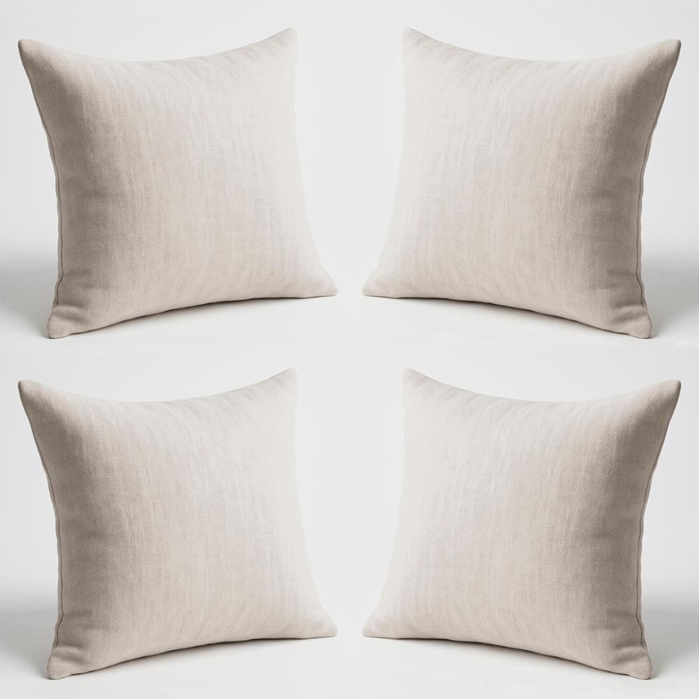 Kit 4 Almofadas Suede Decorativa 42cm Sala Quarto Escritório Bege
