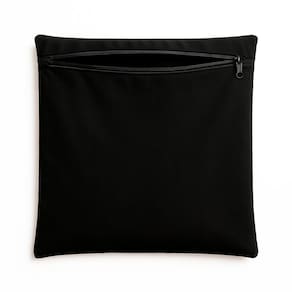 Almofada Capa 42cm Suede Macia Decorativa Sala E Escritório Preto