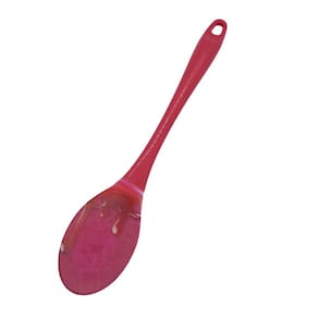 Colher de Servir Em Silicone Cabo Acrílico Caldas De Cereja