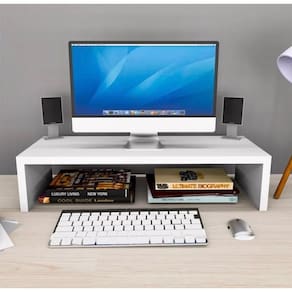 Suporte Monitor Simples Branco 50X20X10